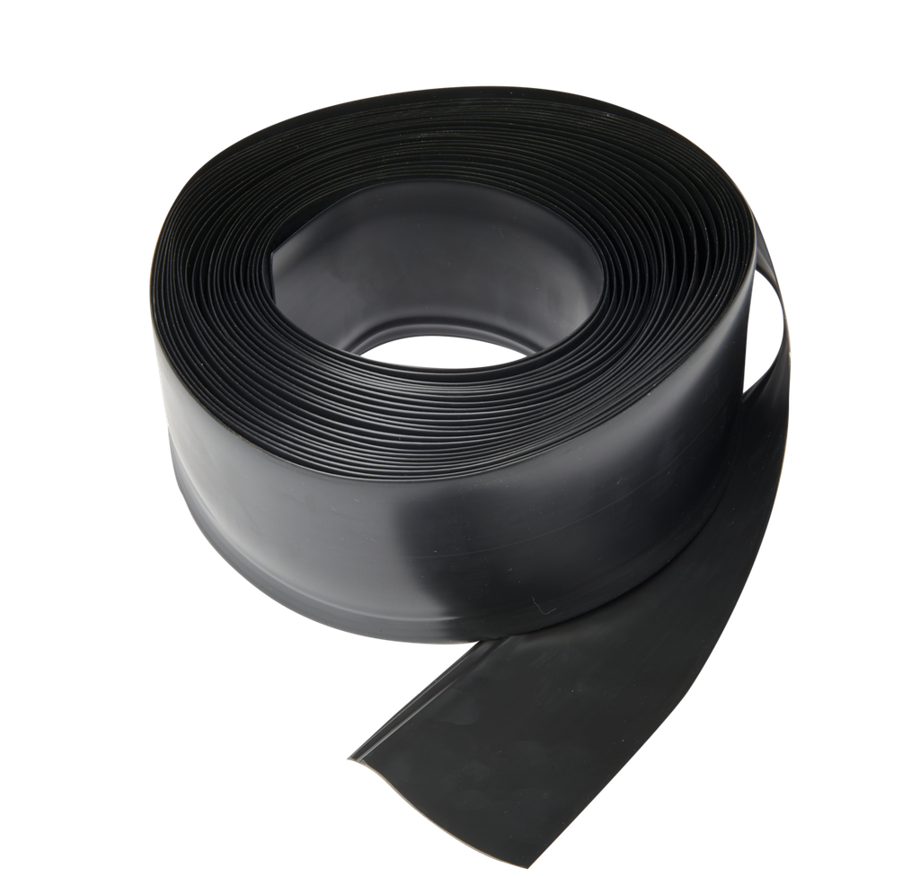 100mm FEATHER EDGE BLACK - ROL 15m