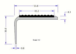 TREDSAFE 43mm PVC LONG Frt Sgle Sq UP117 - MTR