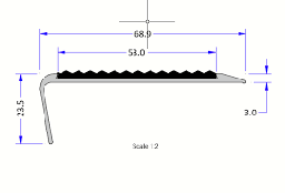 [B10044A01M01] TREDSAFE 24mm RAKE BACK AA125 - MTR